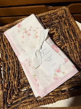Pottery Barn LoveShackFancy Floral Printed Napkins Set of 4 BNWT